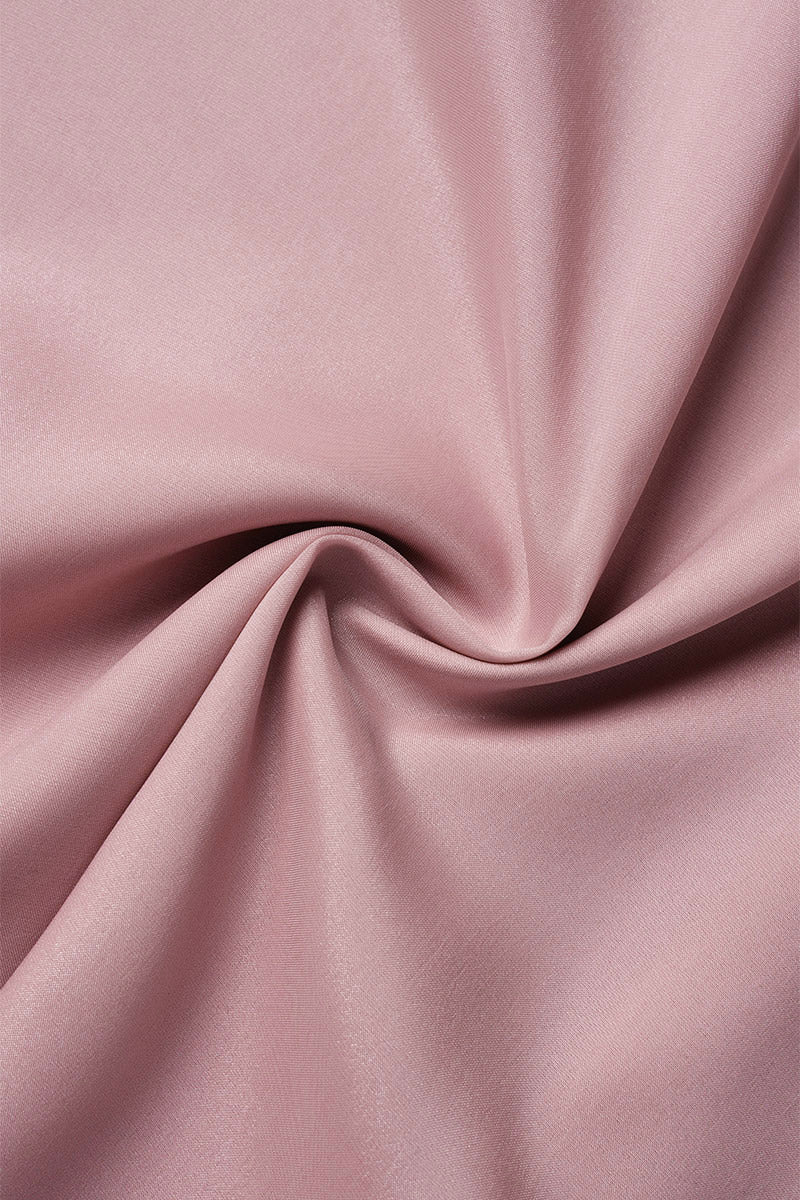 Women's Dress - Knee Length Flowy Fit - V-Neck Ruffle Lace Detail - Sheer Long Sleeve by Lumina Vancouver