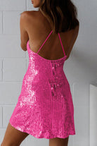 Women's Mini Dress - Sleeveless Spaghetti Strap - Sequin Bodycon Party Wear by Lumina Vancouver