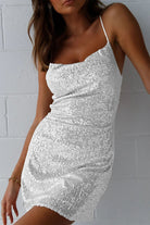 Women's Mini Dress - Sleeveless Spaghetti Strap - Sequin Bodycon Party Wear by Lumina Vancouver