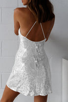 Women's Mini Dress - Sleeveless Spaghetti Strap - Sequin Bodycon Party Wear by Lumina Vancouver