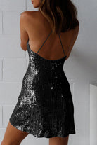 Women's Mini Dress - Sleeveless Spaghetti Strap - Sequin Bodycon Party Wear by Lumina Vancouver