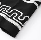 Women's Dress - Loose Fit - Long Flared Sleeves - Geometric Pattern Elegant Style by Lumina Vancouver