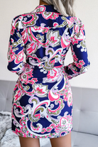 Women's Wrap Dress - V-Neck - Long Sleeve - Tie Waist - Short Length Stylish Fit by Lumina Vancouver