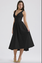 Women's Evening Dress - Sleeveless V-Neck - Fitted Bodice - Flowing Elegant Silhouette by Lumina Vancouver