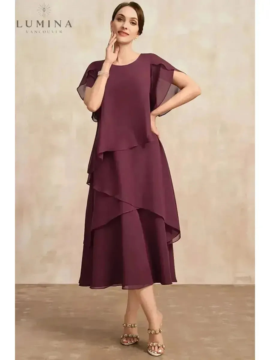 Celestia – Classic Chiffon Dress