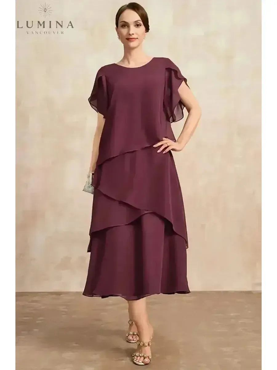 Celestia – Classic Chiffon Dress