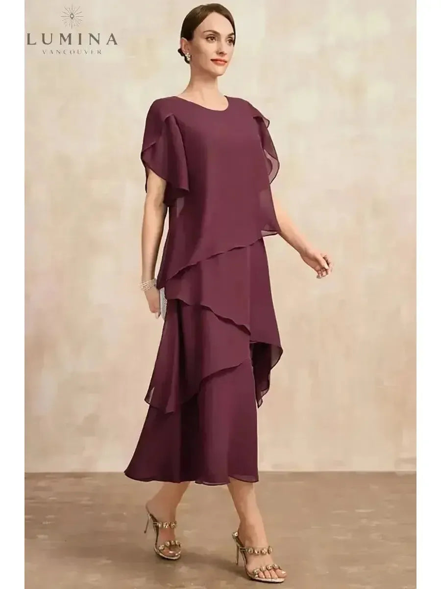 Celestia – Classic Chiffon Dress