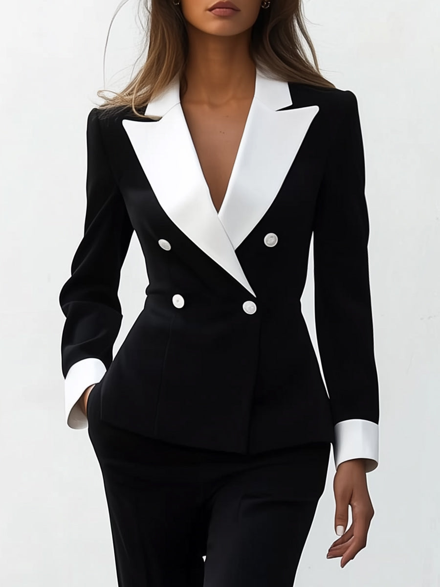 Camille | Monochrome Tailored Pant Suit - Lumina Vancouver - Lumina Vancouver