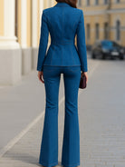 Isabelle | Denim Blazer And Flared Pants - Lumina Vancouver - Lumina Vancouver