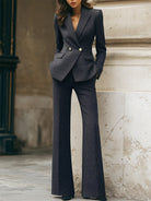 Sienna | Midnight Double Breasted Suit - Lumina Vancouver - Lumina Vancouver