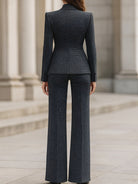 Sienna | Midnight Double Breasted Suit - Lumina Vancouver - Lumina Vancouver