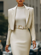 Vera | Cropped Blazer High Waist Set - Lumina Vancouver - Lumina Vancouver