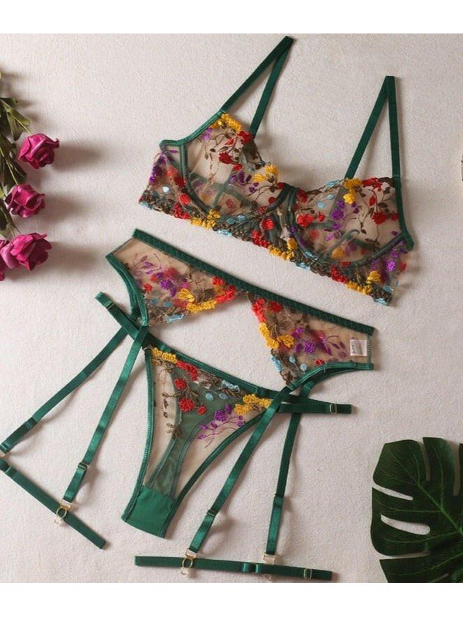 Daisy | 3-Piece French Lingerie Set