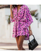 Valeria - Bohemian Floral Mini Dress