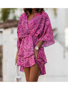 Valeria - Bohemian Floral Mini Dress