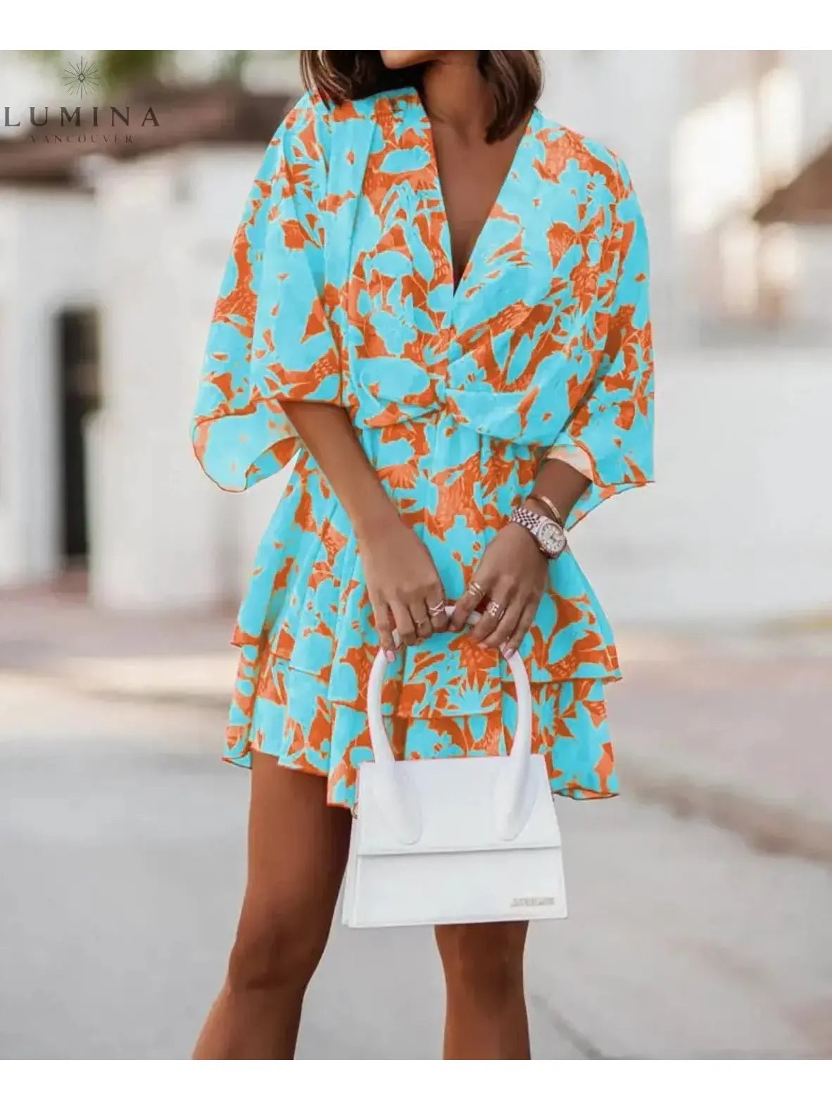 Valeria - Bohemian Floral Mini Dress