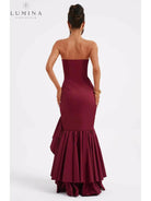 Riviera | Sleeveless Slit Ruffle Maxi Dress