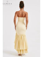 Riviera | Sleeveless Slit Ruffle Maxi Dress