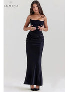 Victoria Noir | Sophisticated Black Maxi Dress