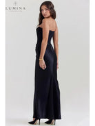 Victoria Noir | Sophisticated Black Maxi Dress