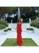 Aliza | Ruffled Maxi Dress