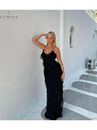 Aliza | Ruffled Maxi Dress