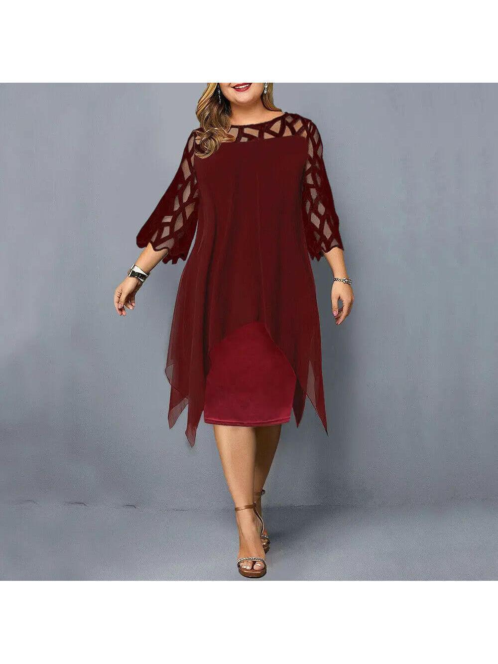 Annika | Plus Size Midi Dress
