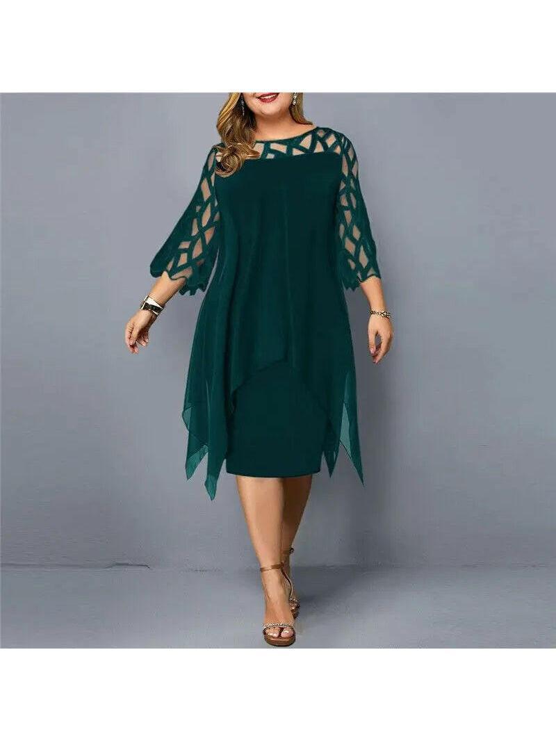 Annika | Plus Size Midi Dress