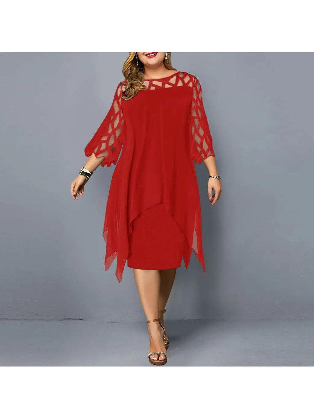 Annika | Plus Size Midi Dress